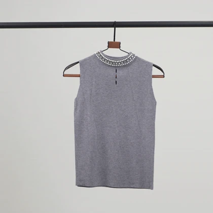 تاپ یقه قلاده مروارید