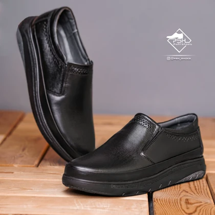کفش چرم مردانه مدل دربی
