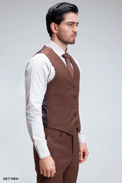 کت و شلوار مردانه سه تکه ژیله دورو