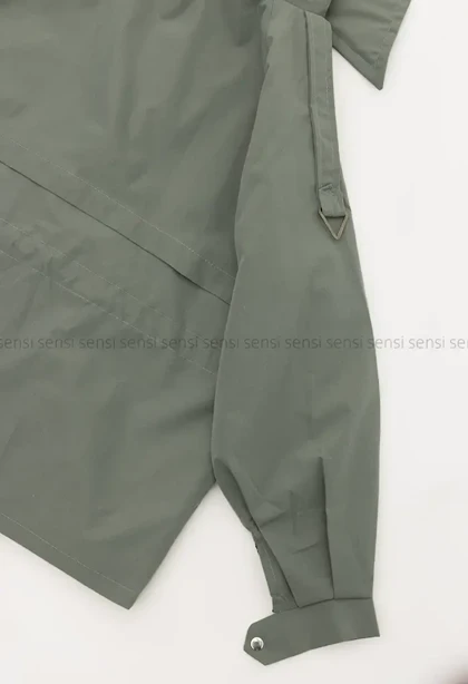 بارانی کتان tc کلاه دار کد1004944