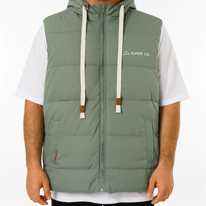 پافر مردانه رنگ سبز پارچه سیلیکونی، ضد آب گرم و شیک مناسب فصل 2025