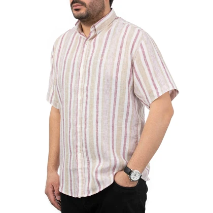 پیراهن آستین کوتاه کنفی مردانه تن کوک مدل 1211109