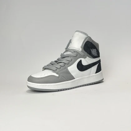 کفش روزمره جردن 1 ساق‌دار طوسی سرمه ای