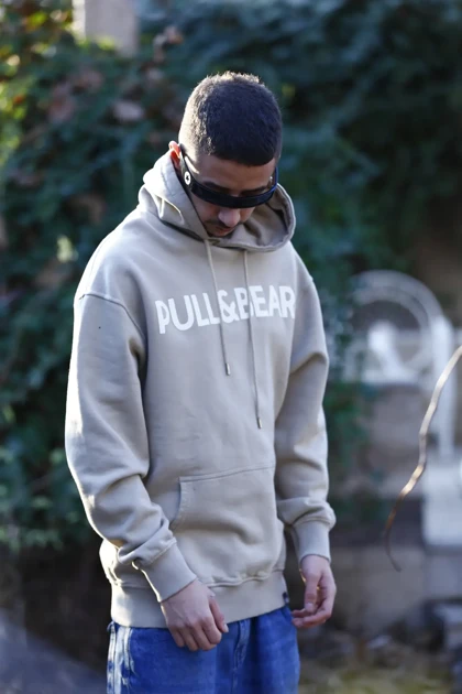 هودی طرح دار برند PULL&BEAR
