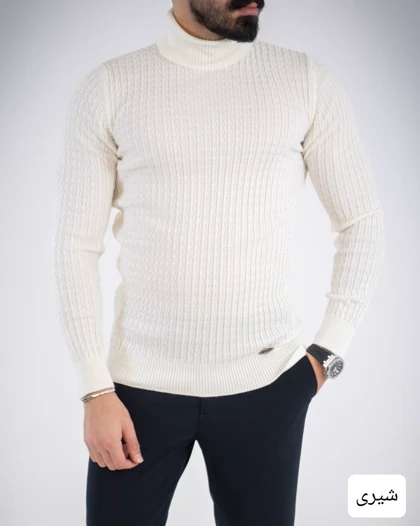بافت مردانه یقه اسکی داریوش_کد4753