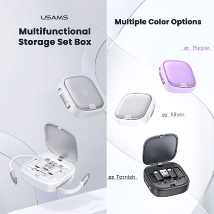 کابل شارژ چندکاره یوسامز USAMS مدل US-SJ650 با توان 60 وات