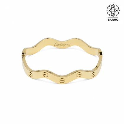 بنگل استیل موجی کارتیر کد 509428033