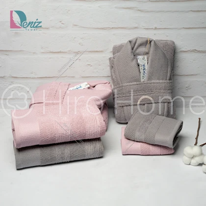 حوله ست دو نفره great رنگ سنگی و کالباسی