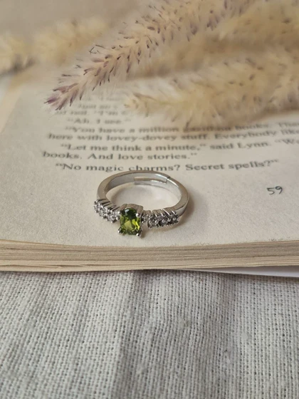 انگشتر جواهری فری سایز بیضی قلبی دایره