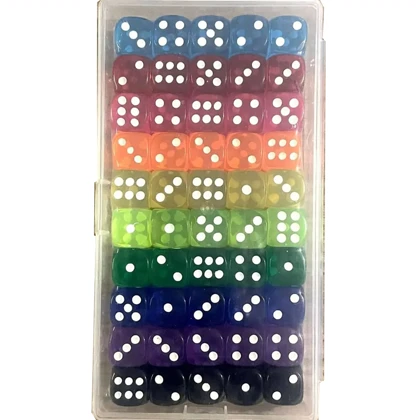 تاس شفاف اکریلیک بسته 45 عددی مدل Boxed