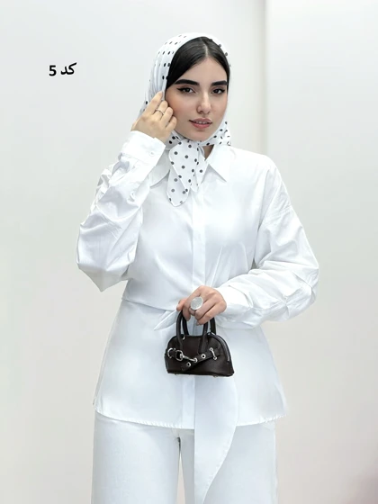 7038-مینی اسکارف خال‌خالی