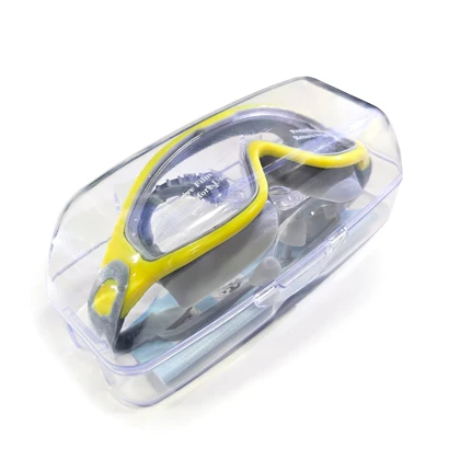 عینک شنا فرم بزرگ سیلیکونی حرفه ای در رنگ بندی