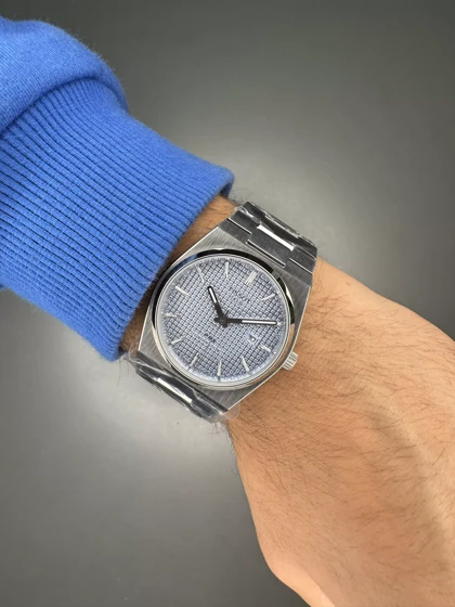 ساعت مچی تیسو پیاریکس صفحه آبی طرحدار Tissot PRX