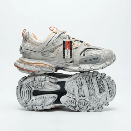 کفش کتانی بالنسیاگا مدل Balenciaga Track سفید پرتقالی کد 295758
