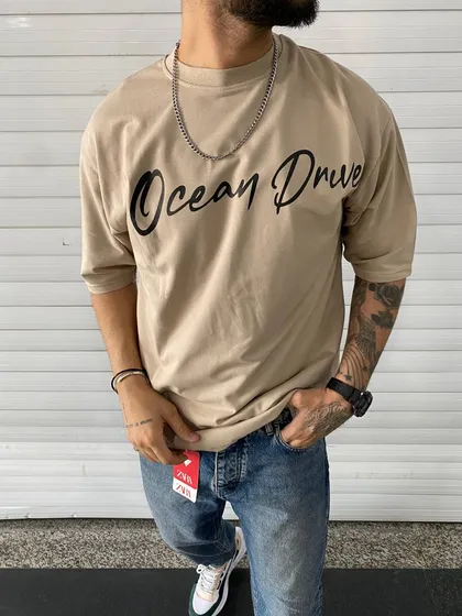 تیشرت OCEAN CARPET رنگ کرم