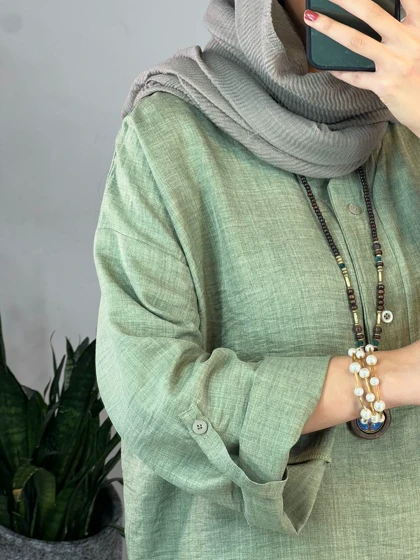 مانتو جلو دکمه لیانا 2