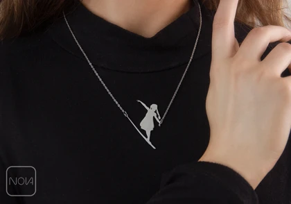 گردنبند استیل اسکی