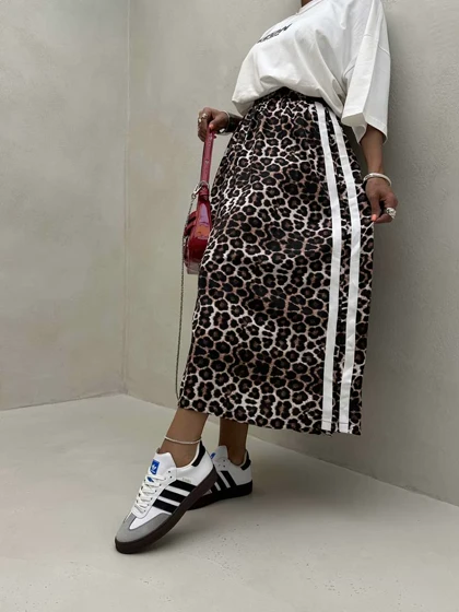 دامن LEOPARD بغل خط