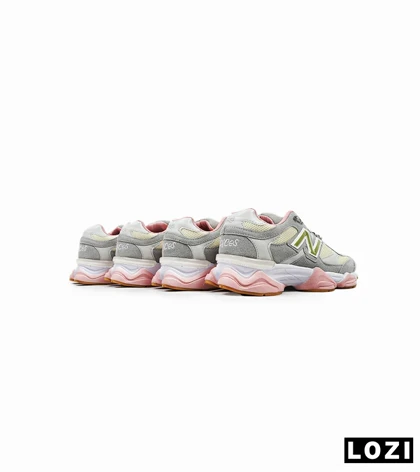 کفش کتانی زنانه طوسی لیمویی صورتی NEW BALANCE 9060