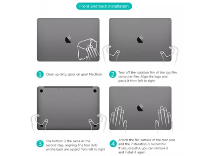 کاور محافظ بدنه مک بوک پرو 14 کوتتسی Coteetci MacBook Pro 14 2021 fuselage film set A2442 15001-GY