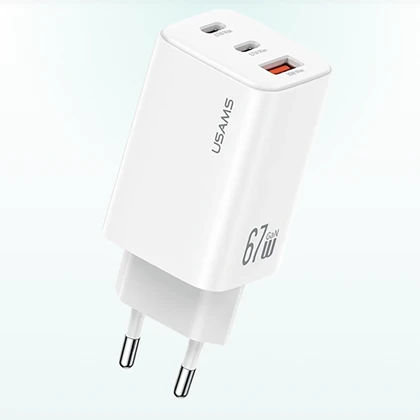 شارژر دیواری 67 وات یوسامز USAMS مدل CC265 سه پورت