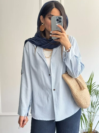 مانتو شومیزی راه راه ترندی