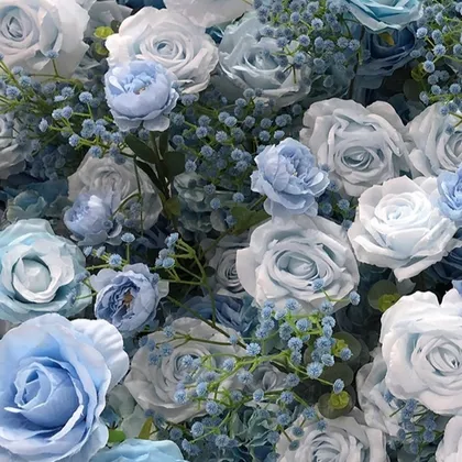 گردنبند مدل رز آبی