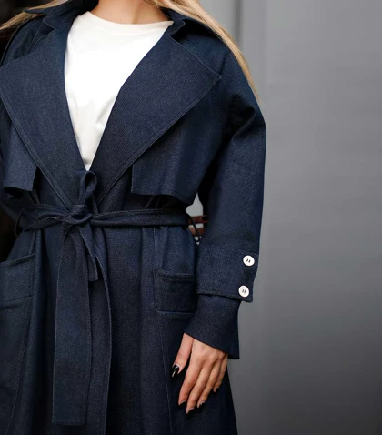 مانتو جین بلند Pinki 1328