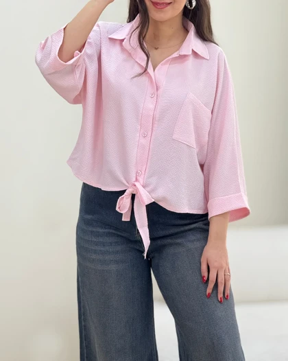 شومیز گره‌ای عسل