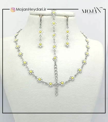 سرویس کامل گل بابونه استیل کد20004