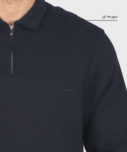 تیشرت آستین بلند نیم زیپ و ساده 4220