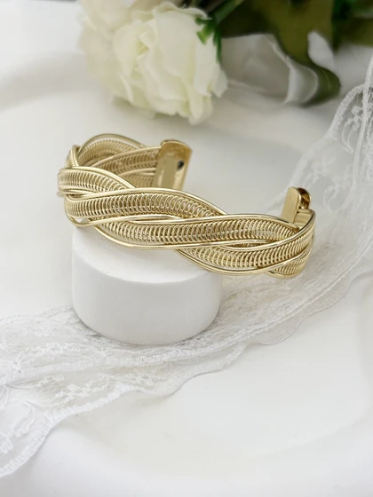 النگو تک پوش طرح طلا زنانه 955