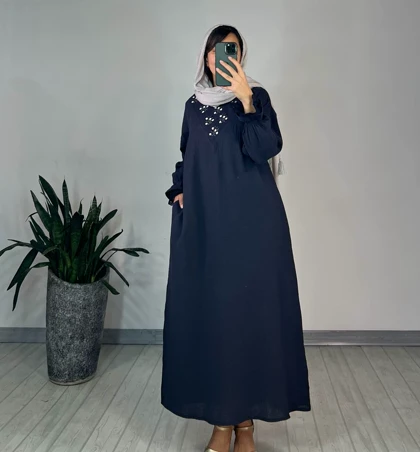 پیراهن مانتویی ساتین 1(ایراد دار)