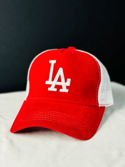 کلاه پشت توری مخمل LA کد050