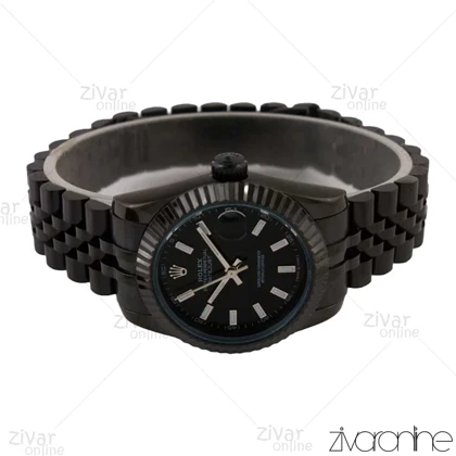 ساعت رولکس دیت جاست زنانه تمام مشکی مدیوم 106846