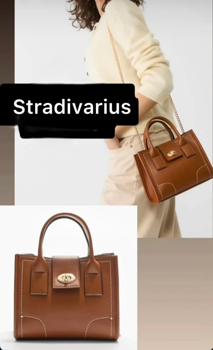 کیف دوشی دسته دار زنانه اورجینال استرادیواریوس stradivarius
