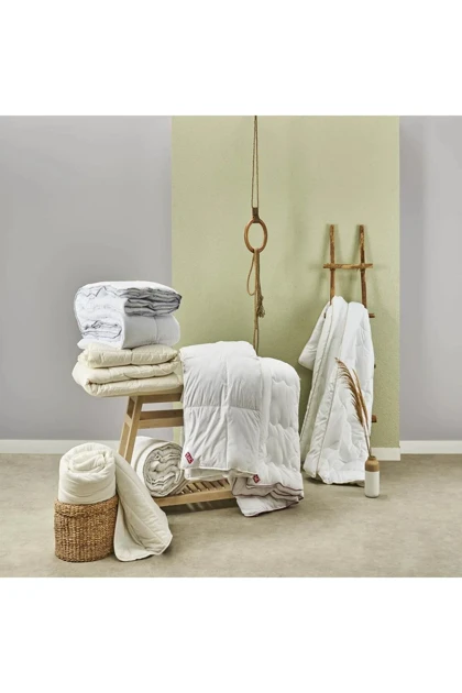 لحاف یک نفره Taç مدل Cottonsoft پنبه - سفید