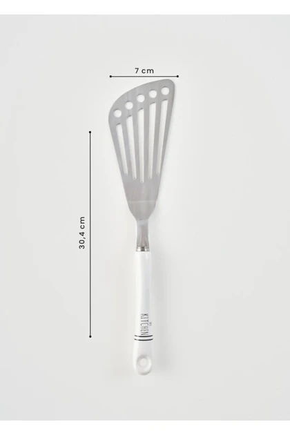 کفگیر شکاف‌دار Bella Maison مدل My Kitchen استیل - سفید