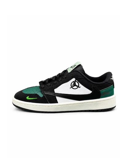 کفش کتانی مردانه مدل نایکی ترویس سفید مشکی سبز Nike travis