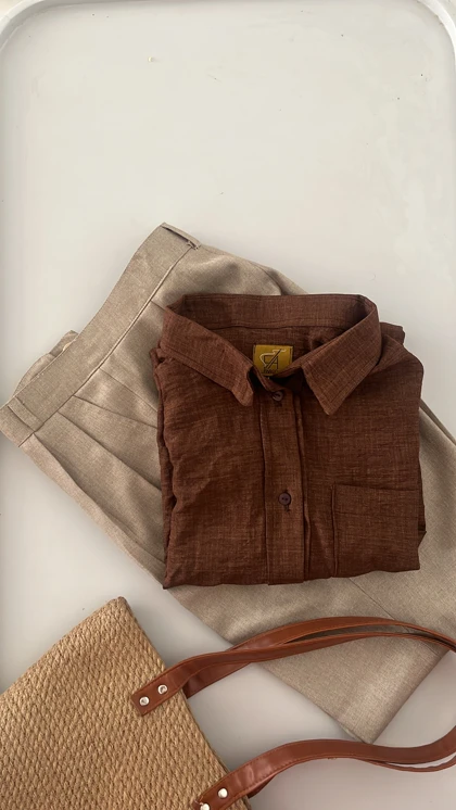 شومیز لینن Nazli کد 043