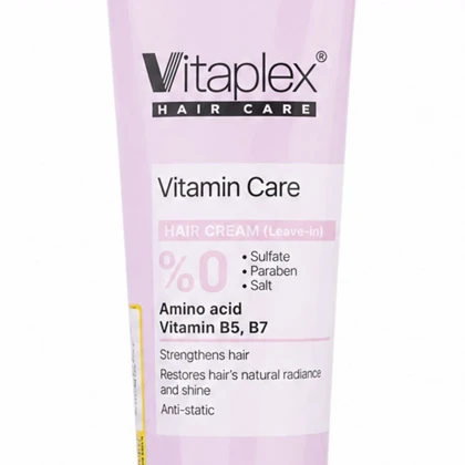 کرم مو ویتاپلکس مدل Vitamin Care فاقد سولفات مناسب موی خشک و نرمال 150ml