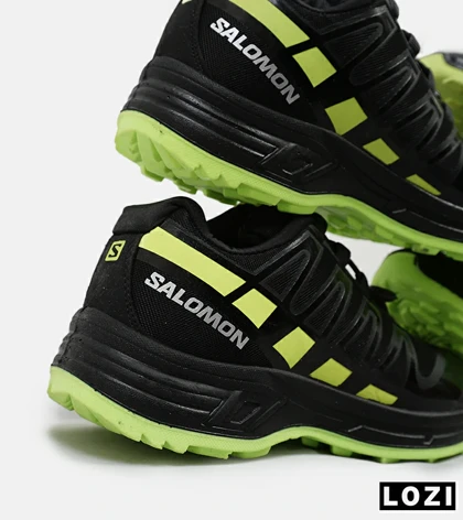 کفش کتانی کوهنوردی مشکی سبز مردانه و زنانه Salomon xa pro 3d