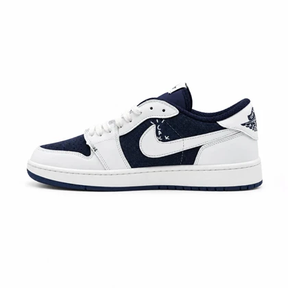 کفش و کتانی مردانه مدل نایک ترویس NIKE TRAVIS رنگ سرمه ای طوسی کد 30425