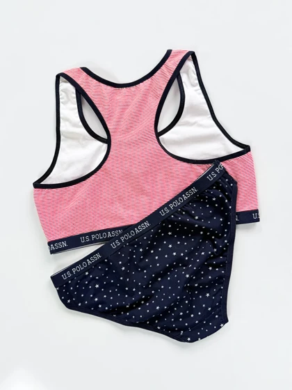 ست نیم‌تنه بدون کاپ و شورت اسلیپ اسپورت پولو U.S Polo Assn