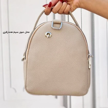 مینی کوله دخترانه فانتزی چرمی سه کاره رنگ مشکی