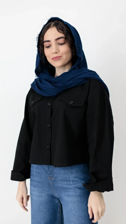 شومیز کراپ رنگی