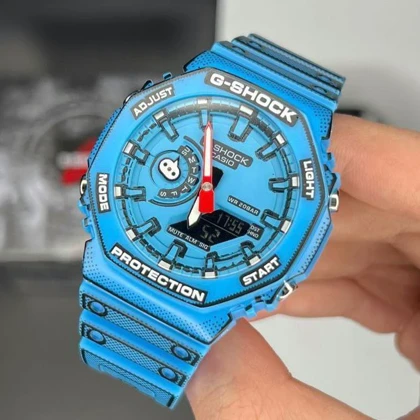 ساعت مچی مردانه جیشاک(G-Shock) 2100 مانگا انیمه رنگ آبی