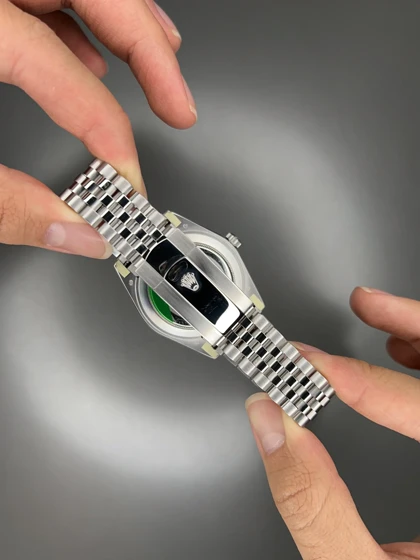 ساعت مچی رولکس سوئیسی سیلور ایندکس نگین صفحه خاکستری Rolex Datejust