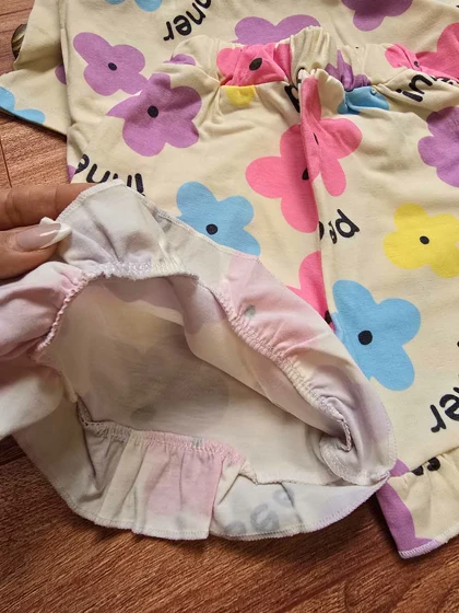 تیشرت شلوارک دخترانه نرمالو