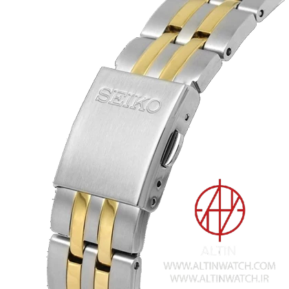 ساعت مچی مردانه سیکو (Seiko) مدل SUR402P1 (کوارتز، استیل دو رنگ، شیشه سافایر، تقویم‌دار)